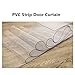IBOWZ PVC Smooth Plastic Strip Door Curtain Plastic Vinyl Strip Curtain Clear Waterproof Industrial Strip Curtain PVC Vertical Blinds Slat Curtain for Cutable Cooler, Shop