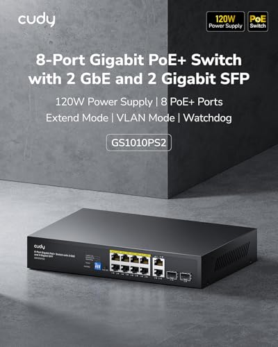 Whole Home managed PoE network switch Kit