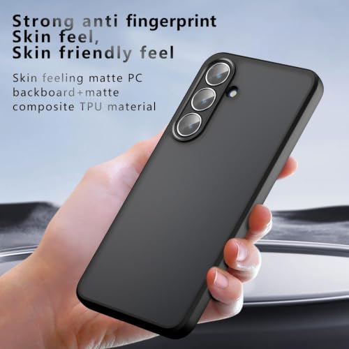 Image of Matte PC+TPU Back Cover Case for Samsung Galaxy S26 5G | Anti-Fingerprint, 2.4m Drop Protection, Airbag Corners, Skin-Friendly Feel, Camera Protection