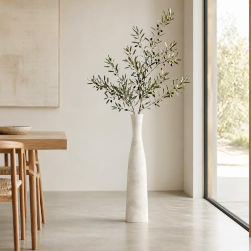 Image of Ceramic Tall Floor Vase, 29 inch Terracotta Large Decorative Vases Home Decor