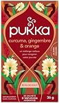 NEW Pukka Turmeric Ginger Organic Herbal Tea - 20 Count (Pack of 1), Naturally Caffeine-Free, Plant Based Biodegradable Tea Bags, Enjoy Hot or Iced