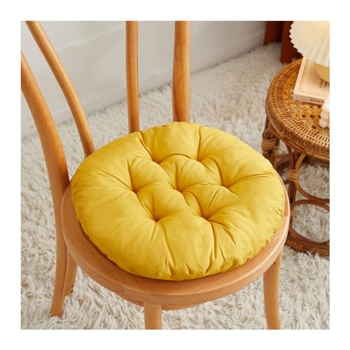 LOJAX Cuscini per sedie da pranzo Set di 8 cuscini rotondi per sedie da giardino Cuscini per sedili da giardino Cucina Balcone Soggiorno 36 x 36 x 5 cm Decorazione per interni ed esterni