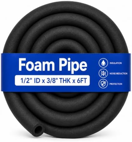 Pipe Insulation Foam Tube for Pipe Freeze & Sharp Edge Protection...