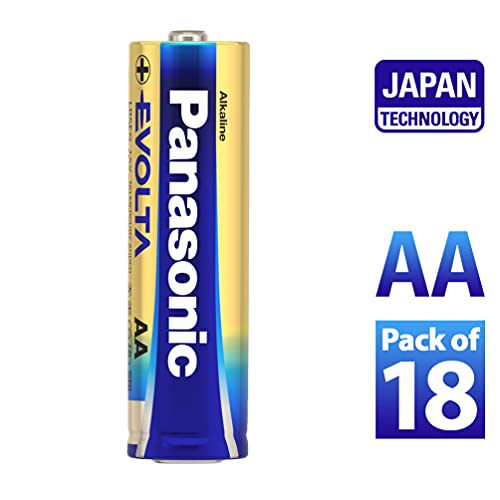 Image of Panasonic EVOLTA Alkaline AA Battery, Pack of 18