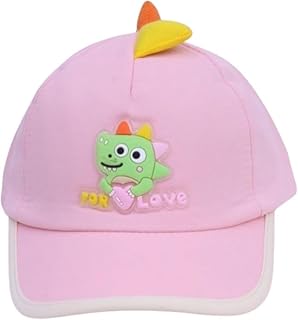 قبعة ديناصور للاطفال - قبعة كرتونية لطيفة قابلة للتعديل للاولاد والبنات، للحماية من الشمس في الصيف
