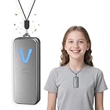 EEland Air Purifier – F2V Portable Personal Wearable Mini Negative Ion Air Ionizer, USB Rechargeable, Filter-Free & Quiet, Ideal for Travel, Commute, Home & Office, Gray or White