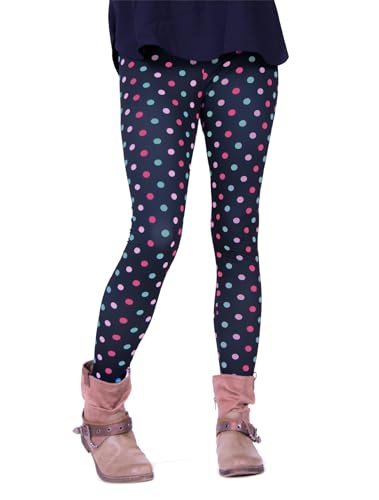cosey - Bedruckte Bunte Leggins (Einheitsgröße) Verschiedene Leggings Designs, Colorful Dots, Einheitsgröße
