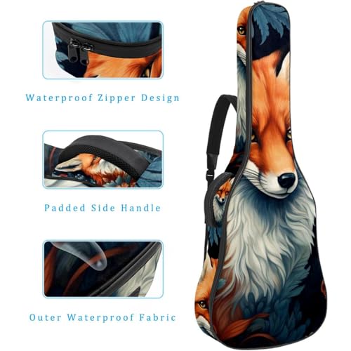 JRHEJTHH Housse de guitare acoustique imperméable et pliable avec bandoulière réglable pour guitare acoustique de 101,6 cm, 104,4 cm, 106,7 cm d’épaisseur, rembourrage animal, motif chat mignon, - Les Beatles, Paul McCartney, John Lennon, RIngo Starr, George Harrison JRHEJTHH Housse de guitare acoustique imperméable et pliable avec bandoulière réglable pour guitare acoustique de 101,6 cm, 104,4 cm, 106,7 cm d'épaisseur, rembourrage animal, motif chat mignon, – Image 5