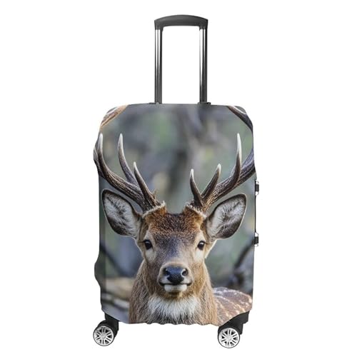Antlers Printed Luggage Cover Protector, Fits 18-32 Inch Luggage