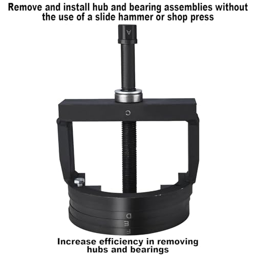 Image of FreeTec Master Wheel Hub Removal Tool Set - C to U Sizes Back and Front Wheel Bearing Remover and Installer Tool Kit