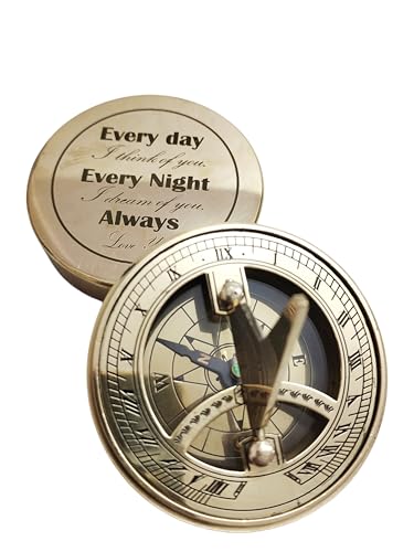 Every Day i Think of You Every Night i Dream of You Always Love You Brújula Motivacional Personalizada para Hombres, Regalos Grabados para Hombres, Cumpleaños para Hijo y Esposo miniatura 3