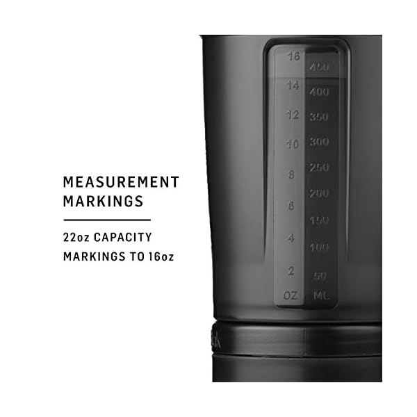 BlenderBottle ProStak PRO, Shaker-Flasche mit Tablettenorganizer und Aufbewahrung, 650 ml, Black & ProStak Expansion Pak… – Bild 3