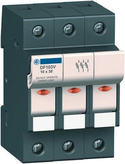 Portafusible 3P-N 125A 22 x 58 interruptor seccionador trifásico con neutro