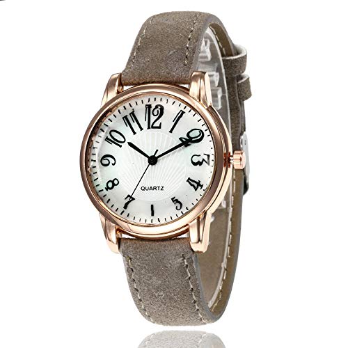 Preisvergleich Produktbild Beobachten Frosted Belt Damenuhr Einfache Digitalwaage Quarz Damenuhr-Grau