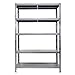 Scaffalatura metallica Maciste - ALTA PORTATA - scaffale in metallo Zincato - 5 Ripiani- Portata 1.300 Kg (120x40x195h)