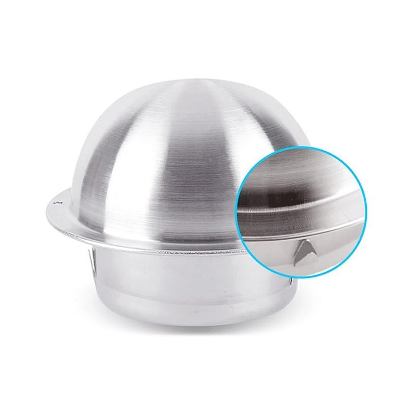 Stal Nierdzewna Wentylacja Wydechowa Kratka Wydechowa Ściana Powietrze Powietrzne, Kratka Przewód Pokrywa Ogrzewanie Ogrzewanie Wodoodporne Vents Cap(Thickening 60mm)