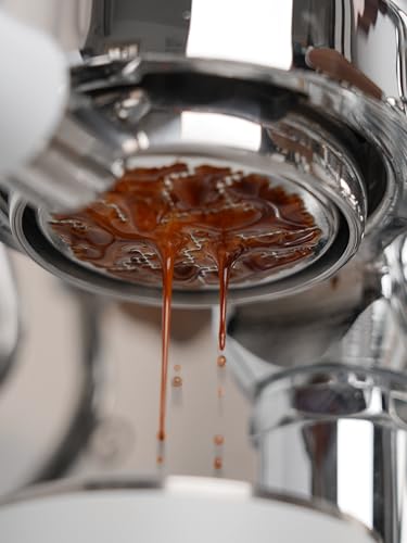 Image of Normcore 58mm Bottomless Portafilter, Naked Portafilter Fits Lelit, Flair 58, ECM, Rocket, Sanremo, Synesso, VBM, Fits E61 Group Heads Espresso Machines, Included 18g Basket, White