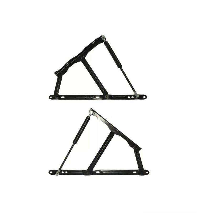 Bistra 2 x Ottoman Storage Bed Lift Up Bed Hinge Mechanism and Gas Struts 600N and 800N (800N)