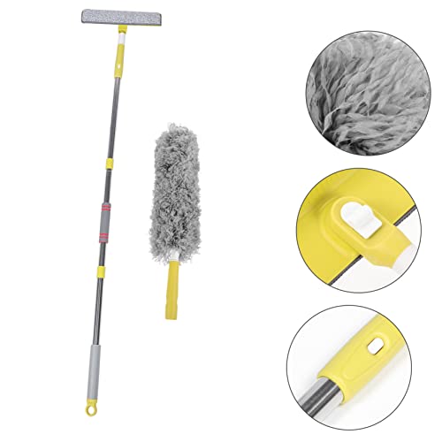 Plumeau à main télescopique avec manche extensible pour traquer la poussière