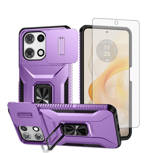 Coque Moto G 5G 2025 SHZZJ anti-rayures pour éviter les bris d'écran violet