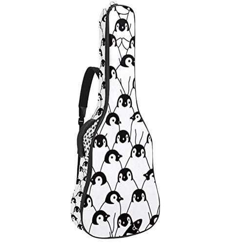 AyuStyle ギターケース ギグバッグ ペンギン アコースティックギター クラッシックギター ソフトケース リュック型 手提げ