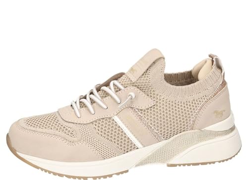MUSTANG Sneaker Femme 1358-321, Pointure:41 EU, La Couleur:Beige