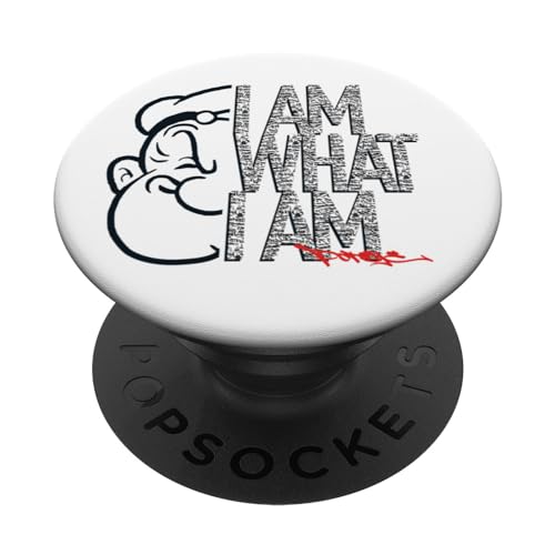 Phrase signature de Popeye « I AM What I AM » PopSockets PopGrip Adhésif