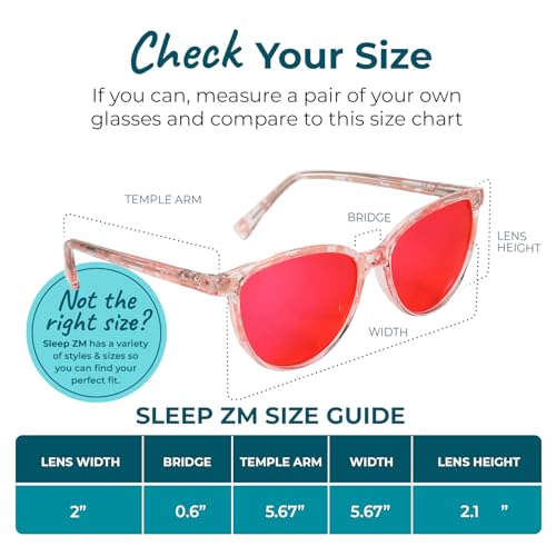 Image of Sleep ZM Blue Light Blocking & Light Sensitivity Glasses - 14 Lens Types for Comfort, Relaxation, Sleep & Relief