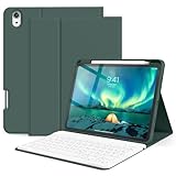 Porte-crayon confortable : pour le boîtier de clavier iPad du 10ème Génération avec porte-crayon et fente pour stylo sur le dessus, la découpe à l'arrière facilite l'utilisation du stylo. Le clavier BT bien conçu est très réactif. Il n'y a pas de retard lorsque vous tapez. Remarque : le stylet n'est pas inclus