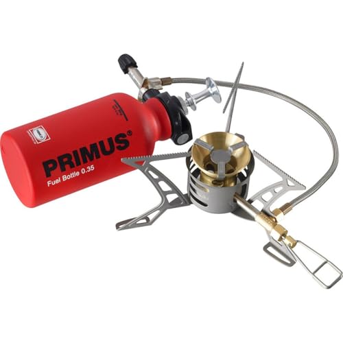 Primus P-321987 OmniLite Ti Camp Stove with 0.35-Liter Fuel Bottle, Heat Reflector and Windscreen...