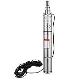 Husuper 220 V 0.25 kW submersible pump for deep pump of the fountain 250 W up to 80 m 1020 L/H submersible pump with 20 m cord (3 inch SCR0.25)