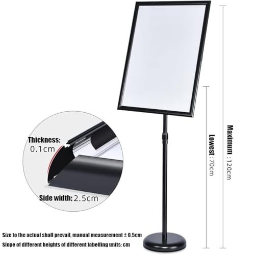 Présentoir de menu en aluminium A4 A3 A2 pour affichage au sol - 6