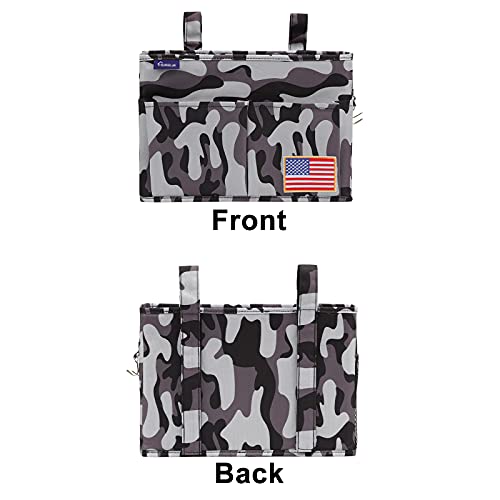 Image of Surblue Bedside Caddy Hanging Organizer Bedside Storage Bag for Bunk and Hospital Beds (Z-Y-Small City)