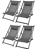 gartenstuhl metall holz lehne 【Leicht zu transportieren】Das Daylight Recliner 4-tlg. Set ist leicht zu transportieren, so dass Sie jederzeit entspannte Stunden im Freien genießen können. Aus hochwertigen Materialien gefertigt, ist sie leicht und tragbar, mit einem einzigartigen Faltdesign, das es Ihnen ermöglicht, sie einfach zusammenzufalten und jederzeit und überall hin mitzunehmen.