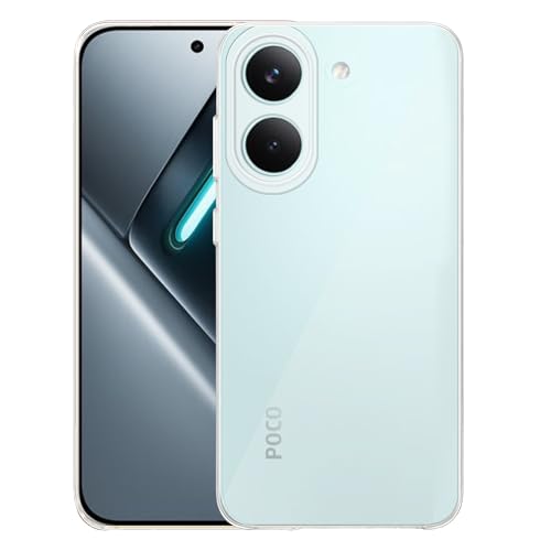 Image of amazon basics Compatible with Poco X8 Pro 5G Case Cover Transparent Non-Slip Soft Shockproof Protective Back Cover - Clear