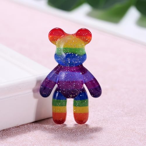 Image of Aesnefe Pocket Bear Hug, Anxiety Relief Gifts for Men Women, Mental Health Positivity Gift for Anxious Friend, Autism Fidget Gift, Thoughtful Gifts for School Anxiety, Rainbow