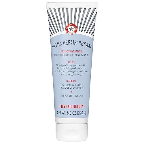 First Aid Beauty - Ultra Repair Cream, Intense Hydration Whipped Colloidal Oatmeal, Clinically...