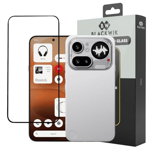 Image of Blackwik Premium Tempered Glass Screen Protector for Nothing 4A Pro with Edge-To-Edge Protector Coverage | Easy Installation Kit (Black)