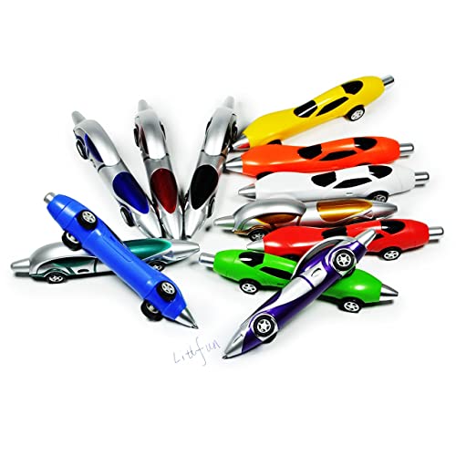 Littfun Cool Pens Fun Pens For Kids Novelty Pens Cute Pens Interesting Racing Car Pens For Boys(Set Of 12) #TOP5