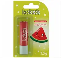 Hidratante Labial infantil Melancia (3,5g) | Testado dermatologicamente, livre de óleo mineral e cor suave | Uso diário e desliza fácil