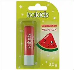 Hidratante Labial infantil Melancia (3,5g) | Testado dermatologicamente, livre de óleo mineral e cor suave | Uso diário e desliza fácil