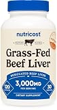Nutricost Grass Fed Desiccated Beef Liver Capsules 3000mg (750mg Per Cap), 120 Capsules - No Hormones, Non-GMO, Gluten Free, Pasture-Raised, Free Range Beef