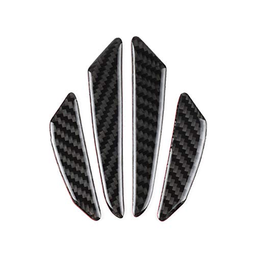 1797 Car Door Protector Vehicle Accessories Carbon Fiber Edge Guards Scratch Bumper Trim Stickers Decals Emblem Logo Kit Anti Collision Parts Decorations Cool Clear Epoxy Thick Black Pack of 4