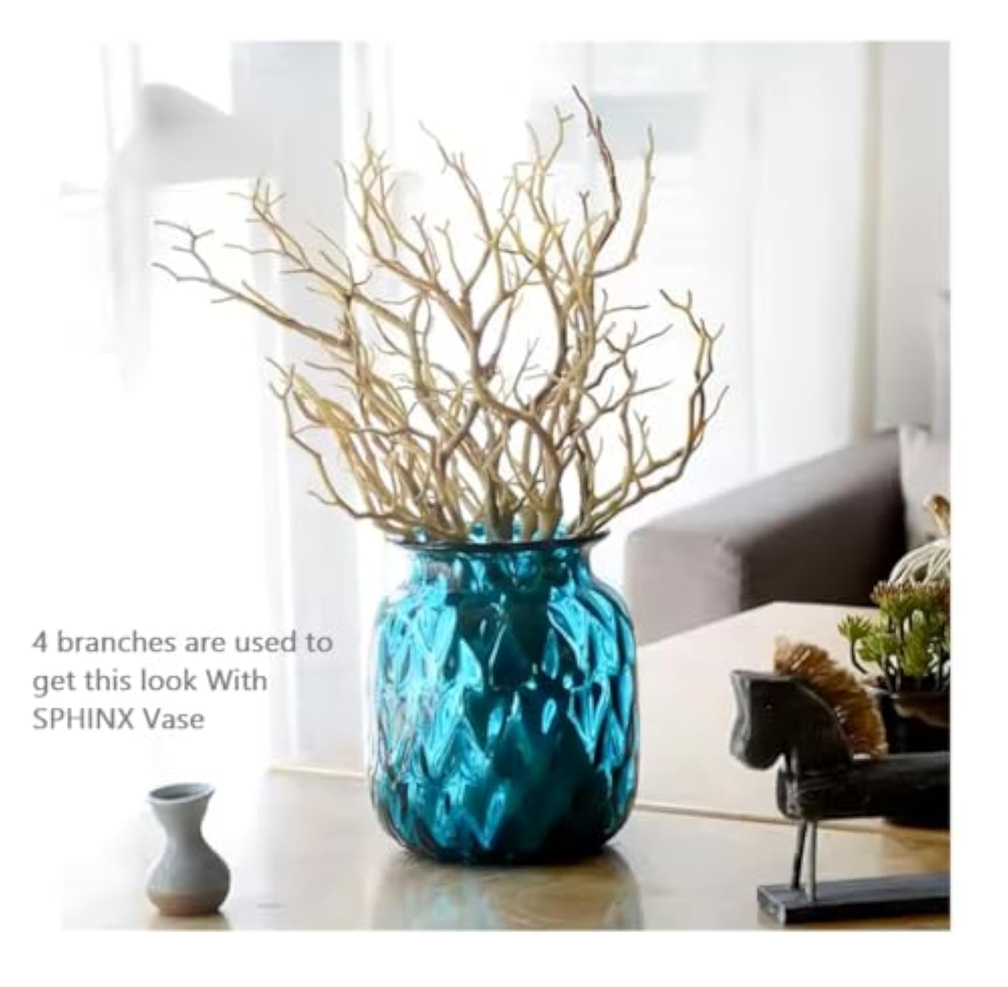 Artificial Branches for Vase Filler, Twisted Willow Style