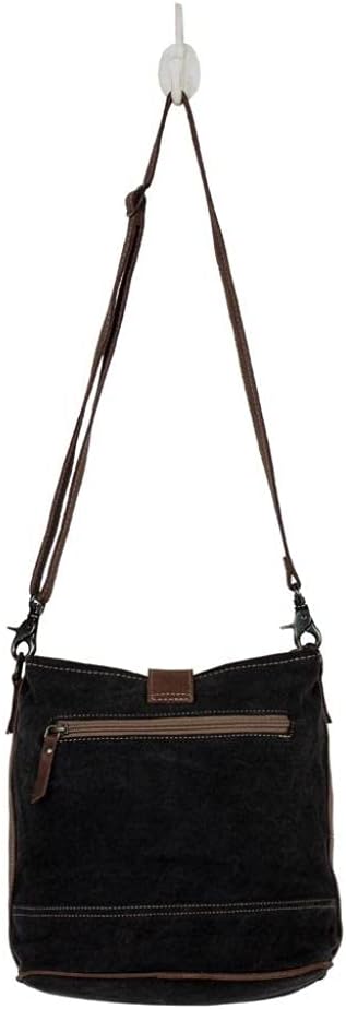 Myra Bag Floral Purses for Women - Canvas Floral Purse with Genuine Leather Accents, Casual Everyday Women’s Flower Bag - Image 4