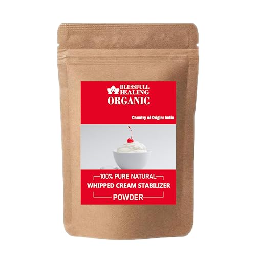 Blessfull Healing Organic Whipped Cream Stabilizer Powder 100% Pure Natural 100 Gram / 3.52 oz
