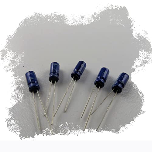 5 Condensatori Elettrolitici SAMWHA 0,1uF 50V, Radiale, TNE, Nuovi