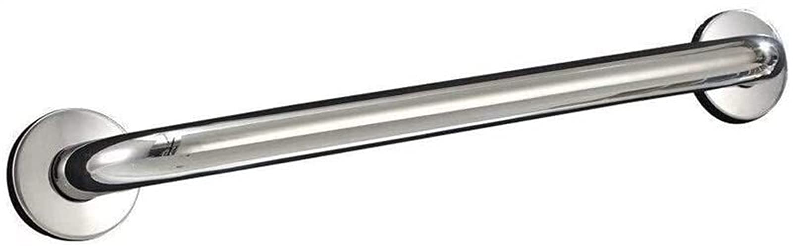Tyuhduyur Silver Polished Chrome Handrail For Bathtubs And Showers Safety Support Anti-Slip Rail Toilet Steel Grab Bar For Elderly Disabled/Silver/40Cm ( 30Cm)