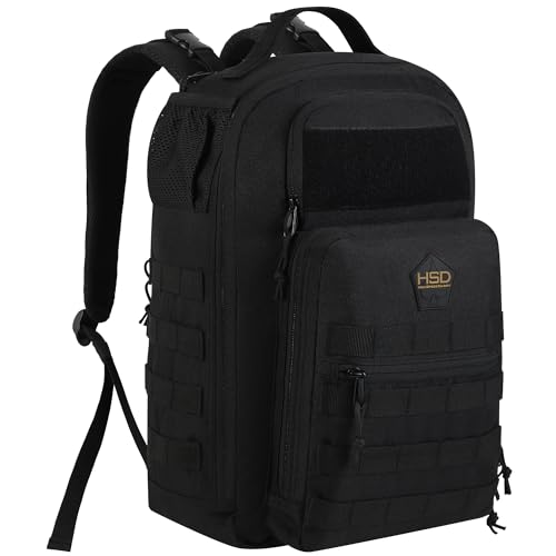 Image of HighSpeedDaddy - Baby Diaper Backpack, Military-Grade, Waterproof, Compact Baby Travel Bag w/Stroller Straps & Tablet Sleeve