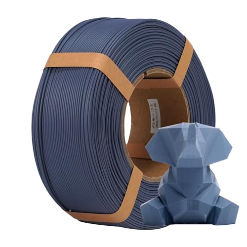 Image of eSUN Matte PLA Refilament 1.75mm, Matte 3D Printer Refill PLA Filament, 1KG Spoolless 3D Printing Filament for 3D Printers, Dark Grey